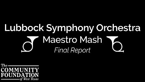 Lubbock Symphony Orchestra Final Report